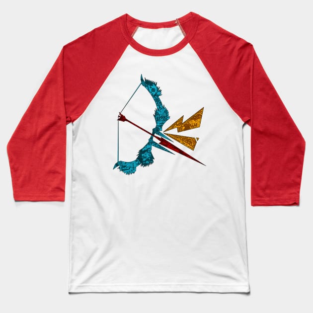 Monster Hunter Bow (lined) for light tees Baseball T-Shirt by paintchips